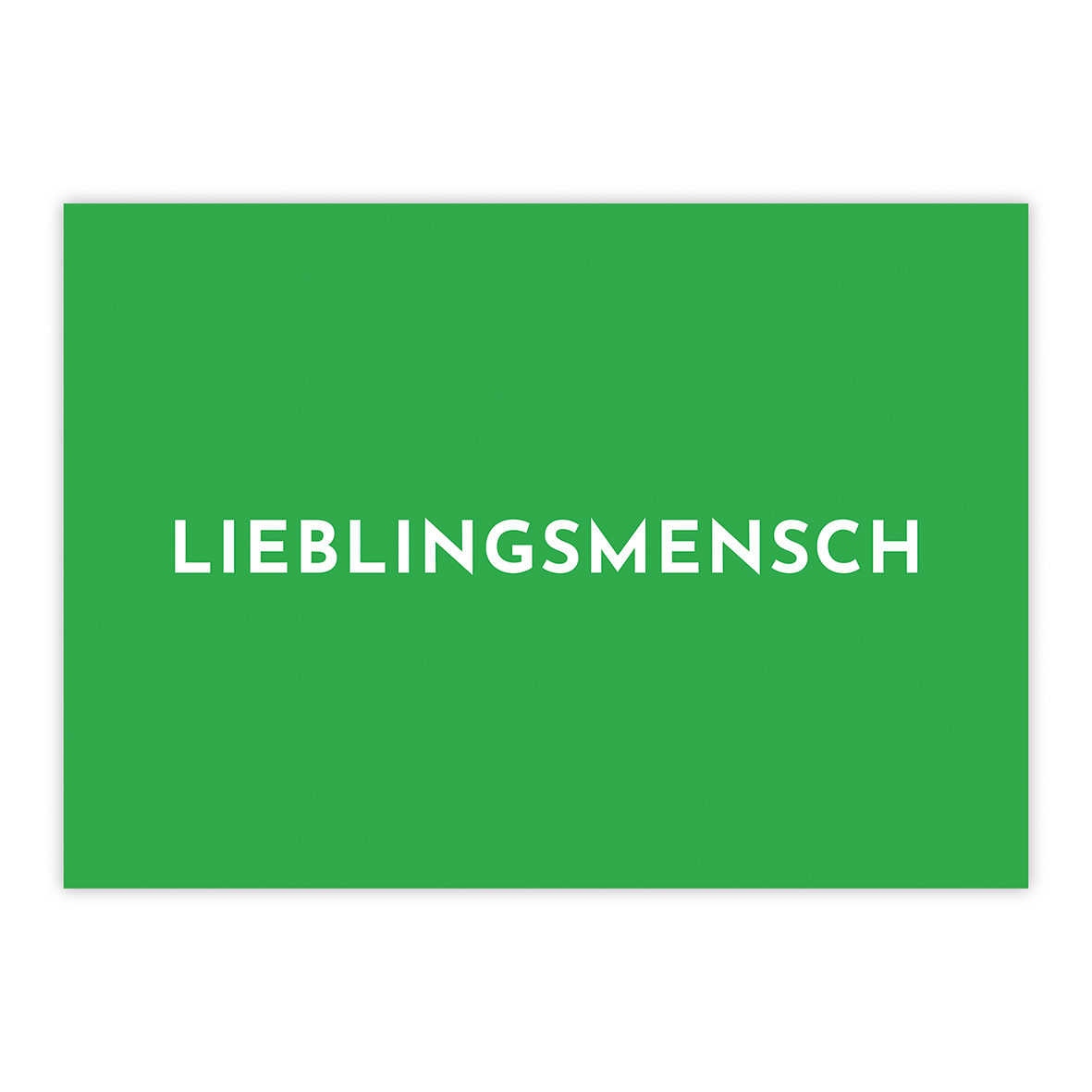 Lieblingsmensch grün Postcard