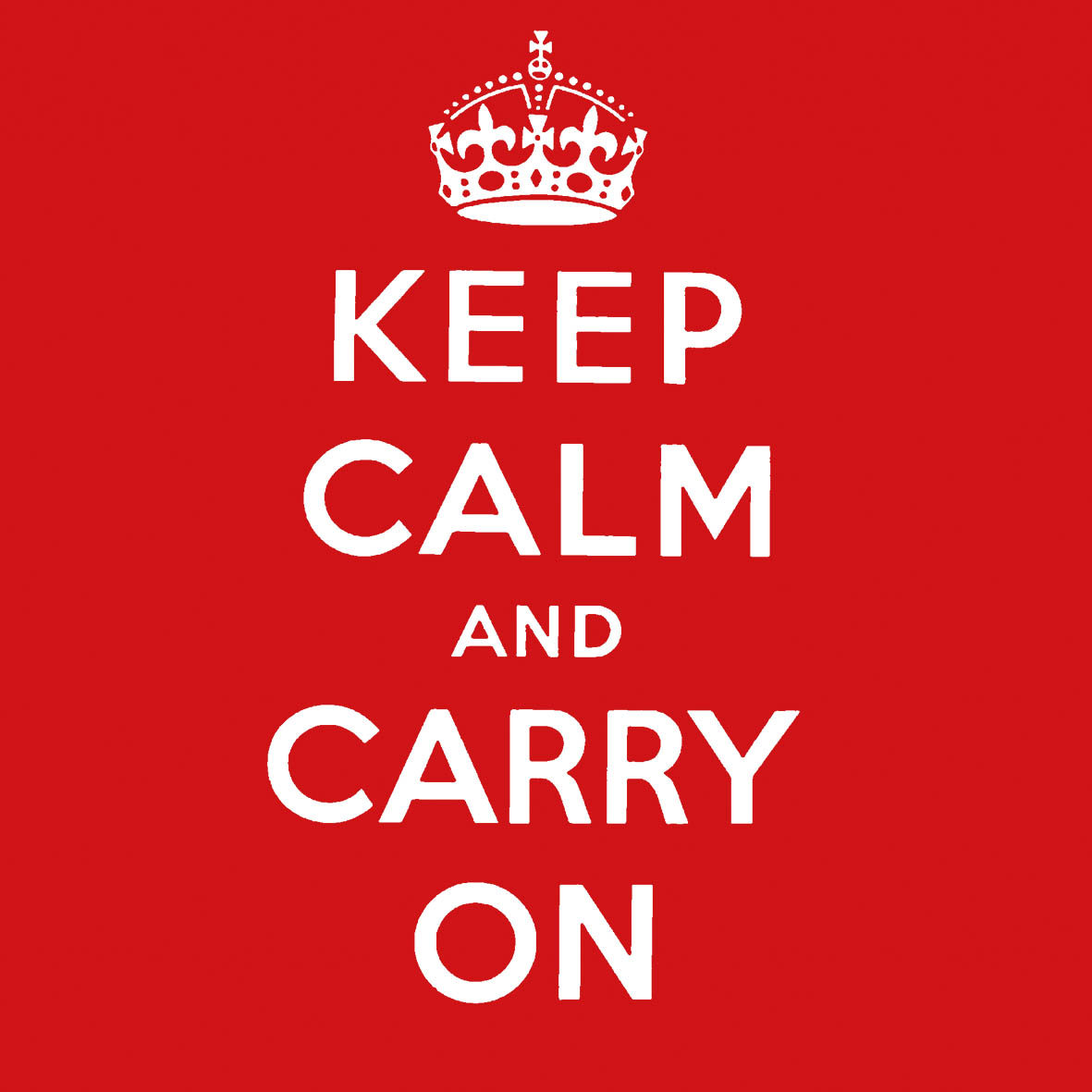 Keep calm and carry on Napkin 33x33
