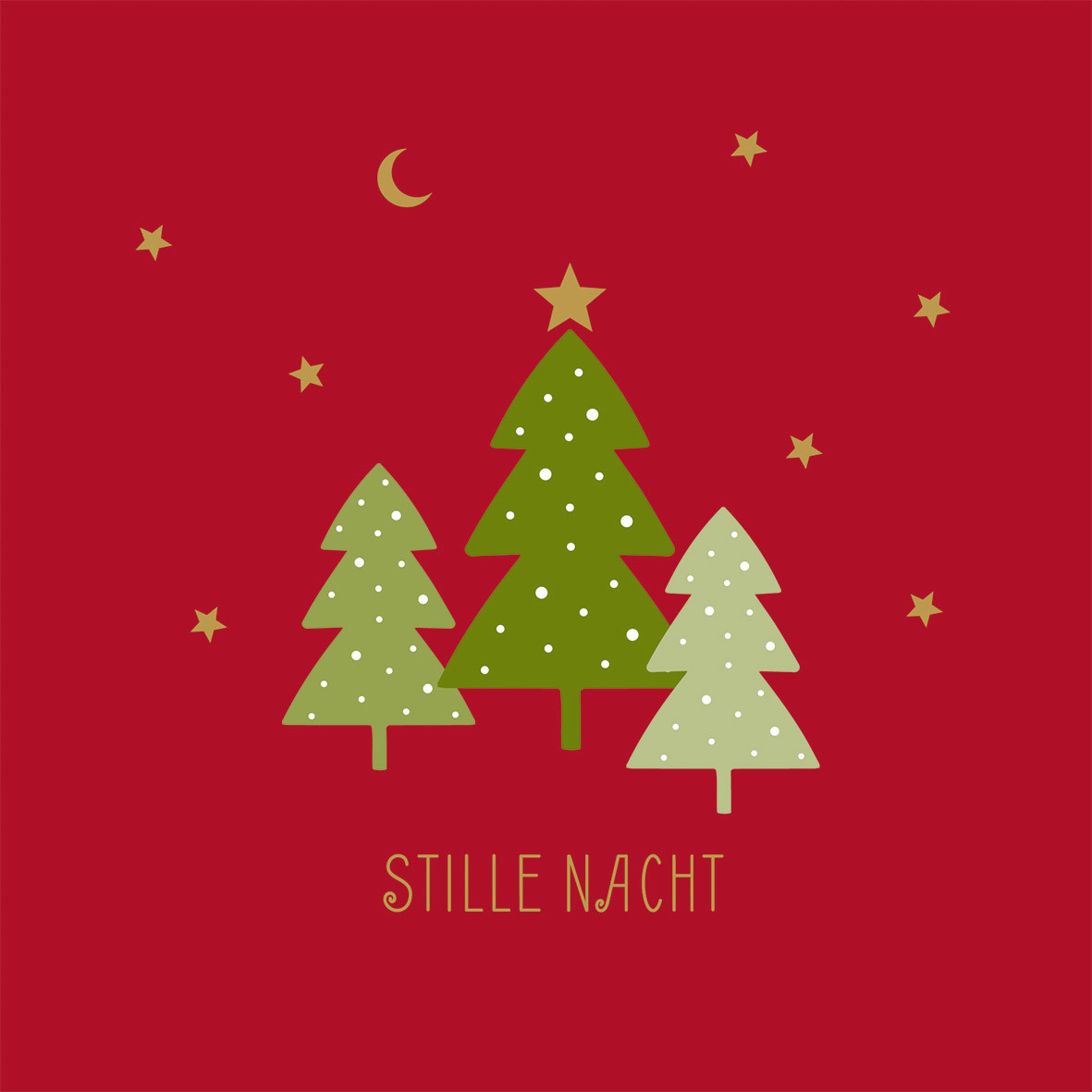 Stille Nacht rot Napkin 33x33