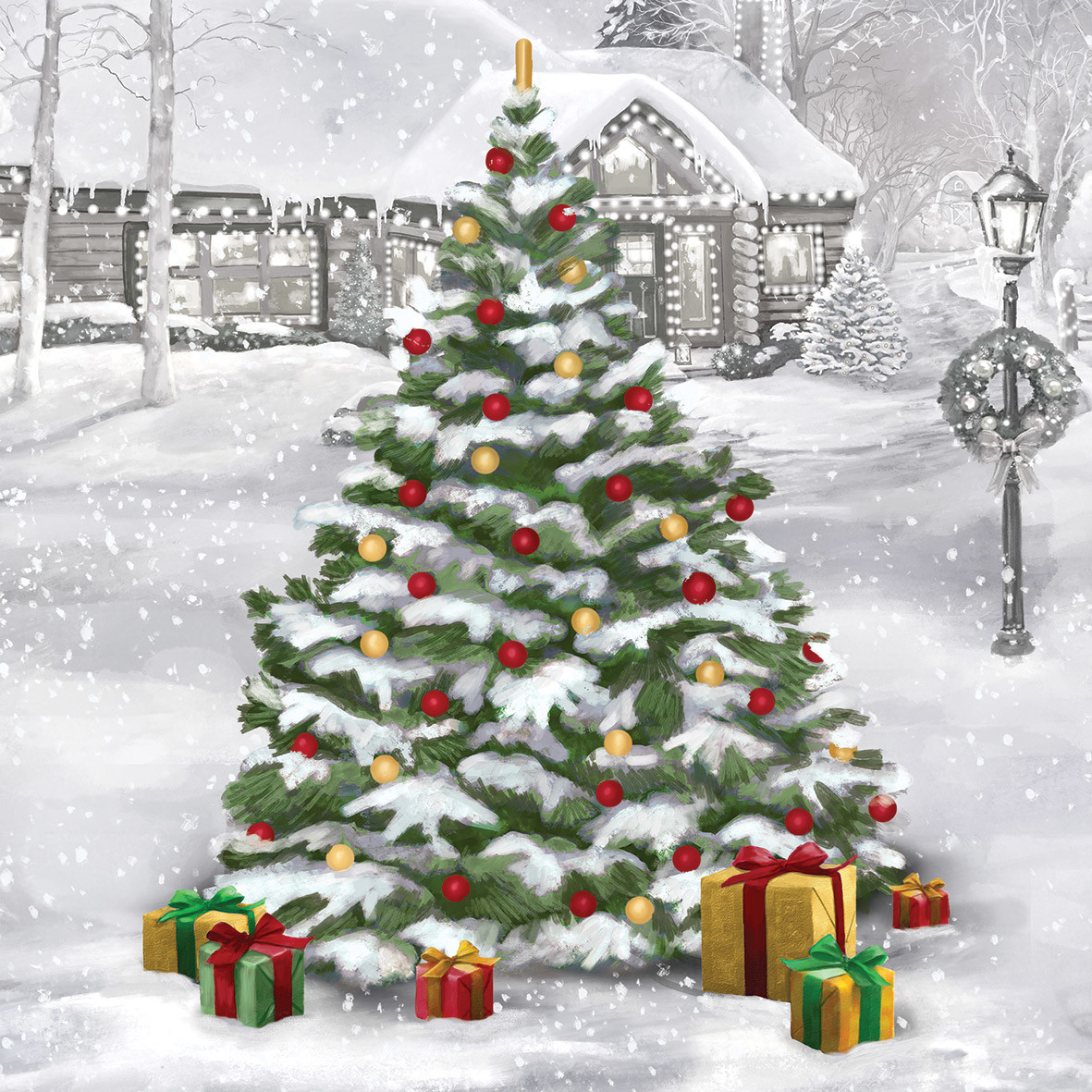 Tree Aglow Napkin 33x33