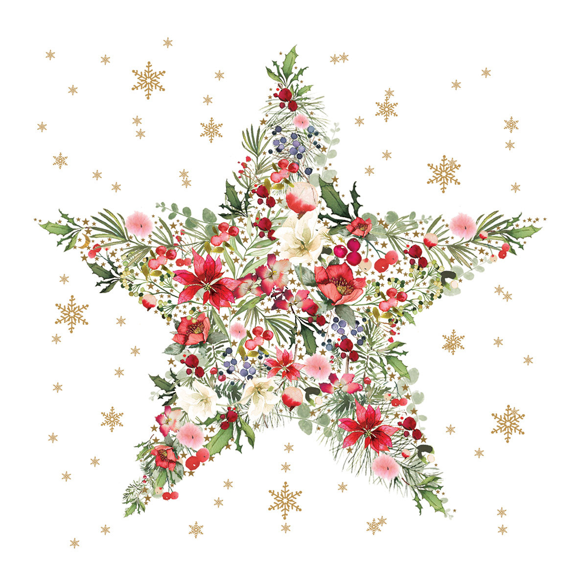 Beautiful Christmas Star Napkin 33x33