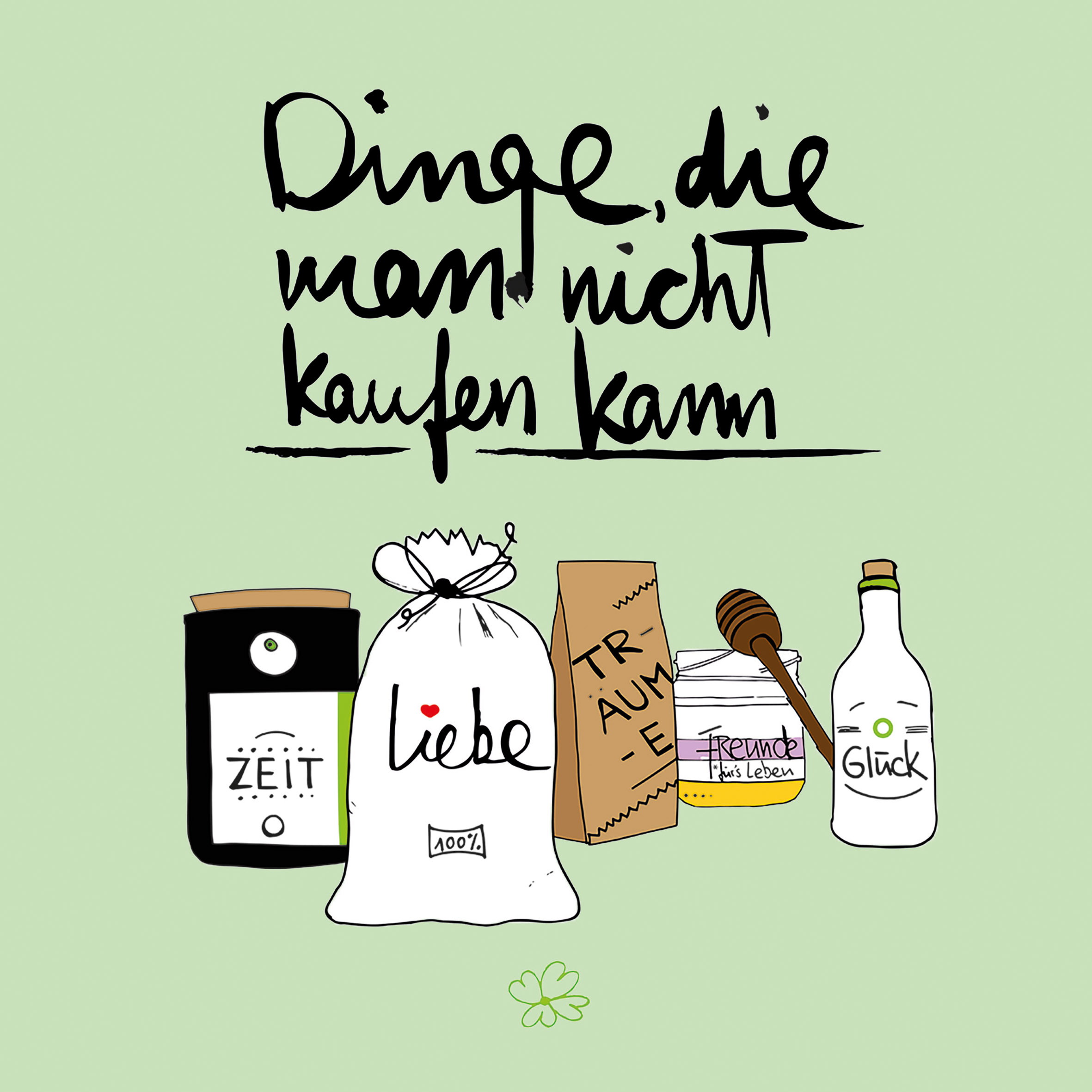 Dinge grün Napkin 33x33