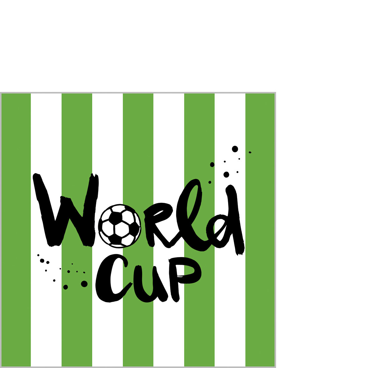 World Cup Napkin 25x25