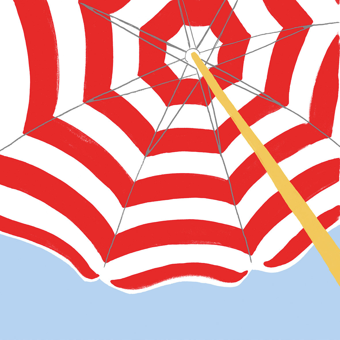 Beach Umbrella red Napkin 33x33