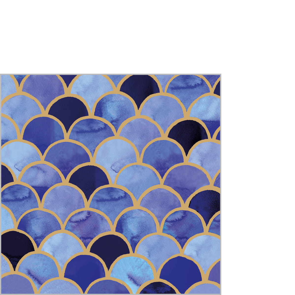Art Déco aqua Napkin 25x25
