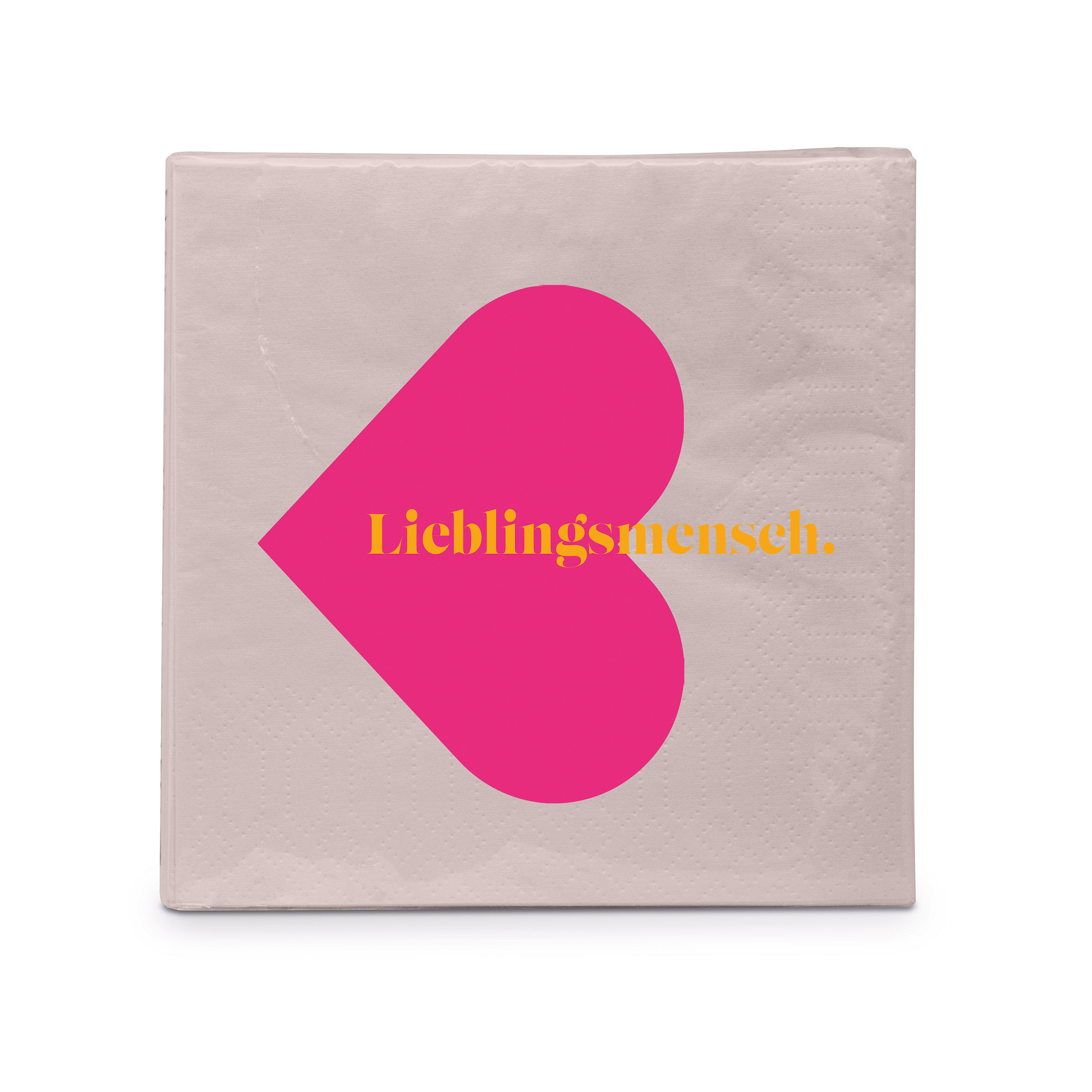 Lieblingsmensch pink Napkin 33x33
