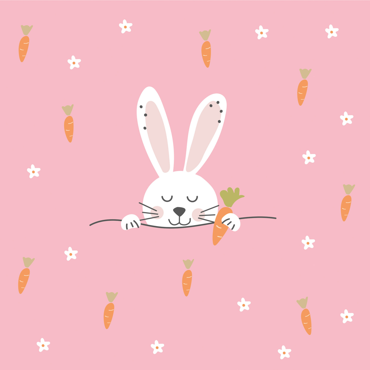 Easter Carrots Napkin 33x33