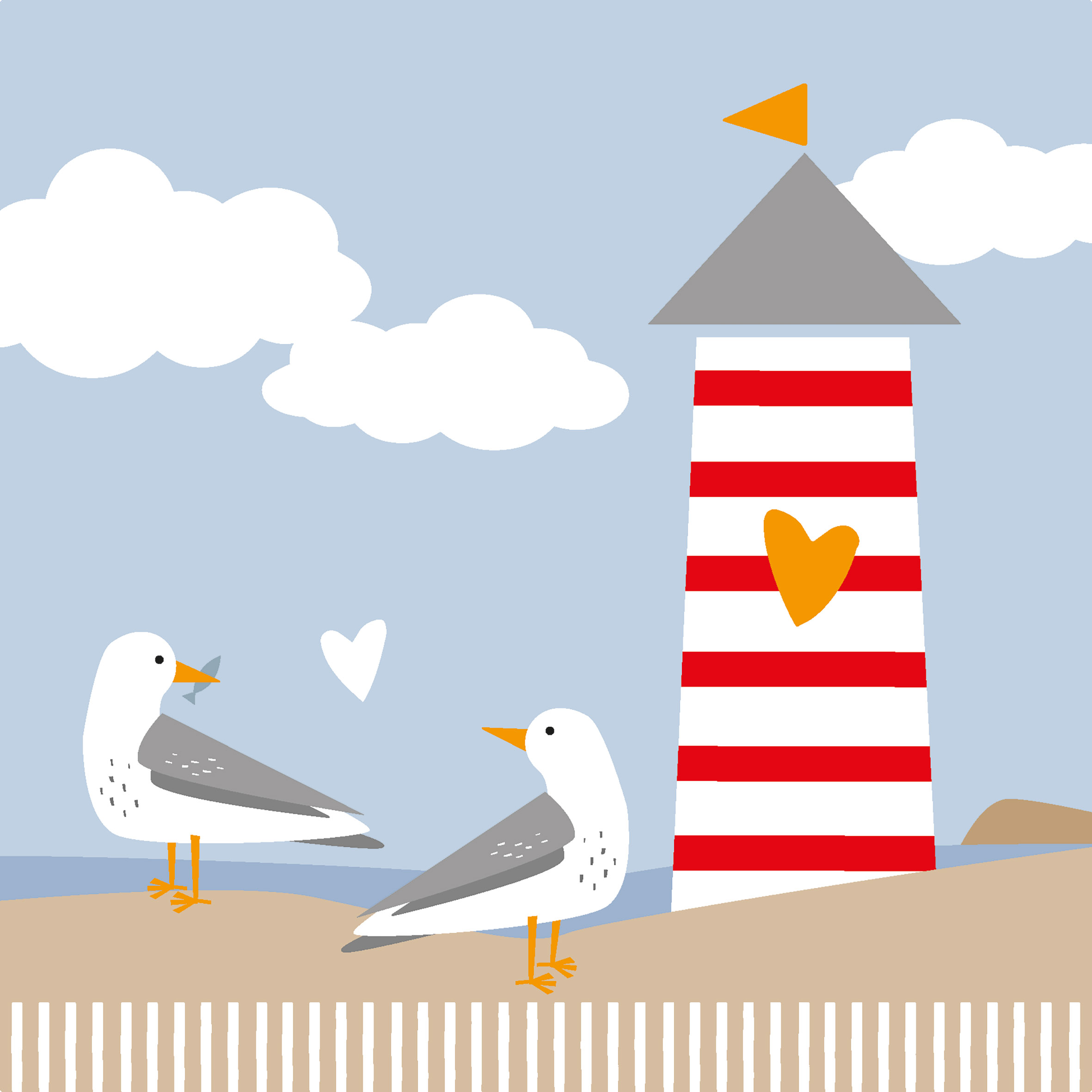 Seagulls Napkin 33x33