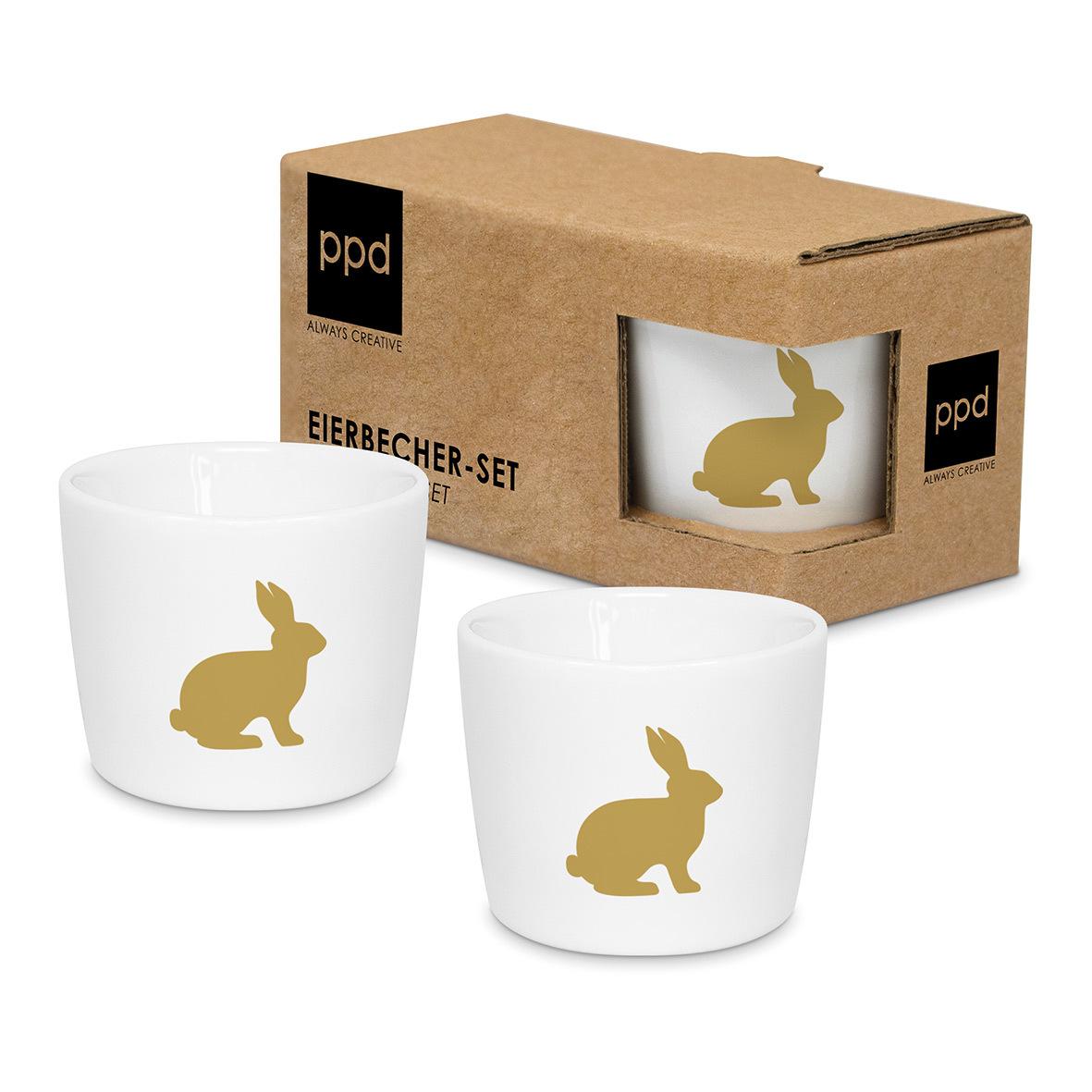 Pure Easter gold  Egg Cup Set CB