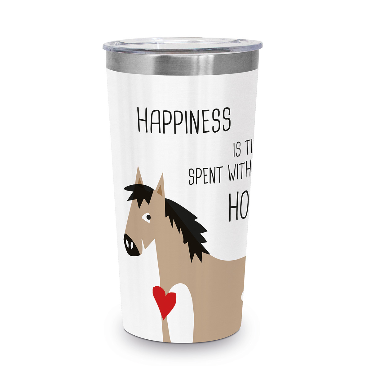 Happiness & Horses Travel Mug 0,43