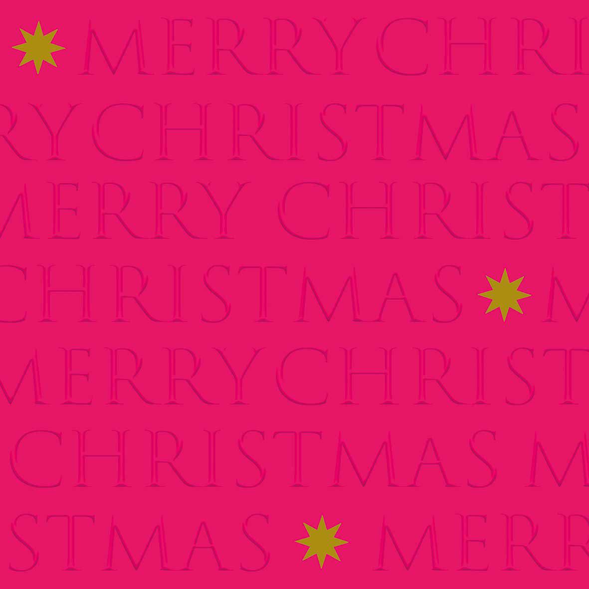 Christmas Letters pink Napkin 33x33 relief