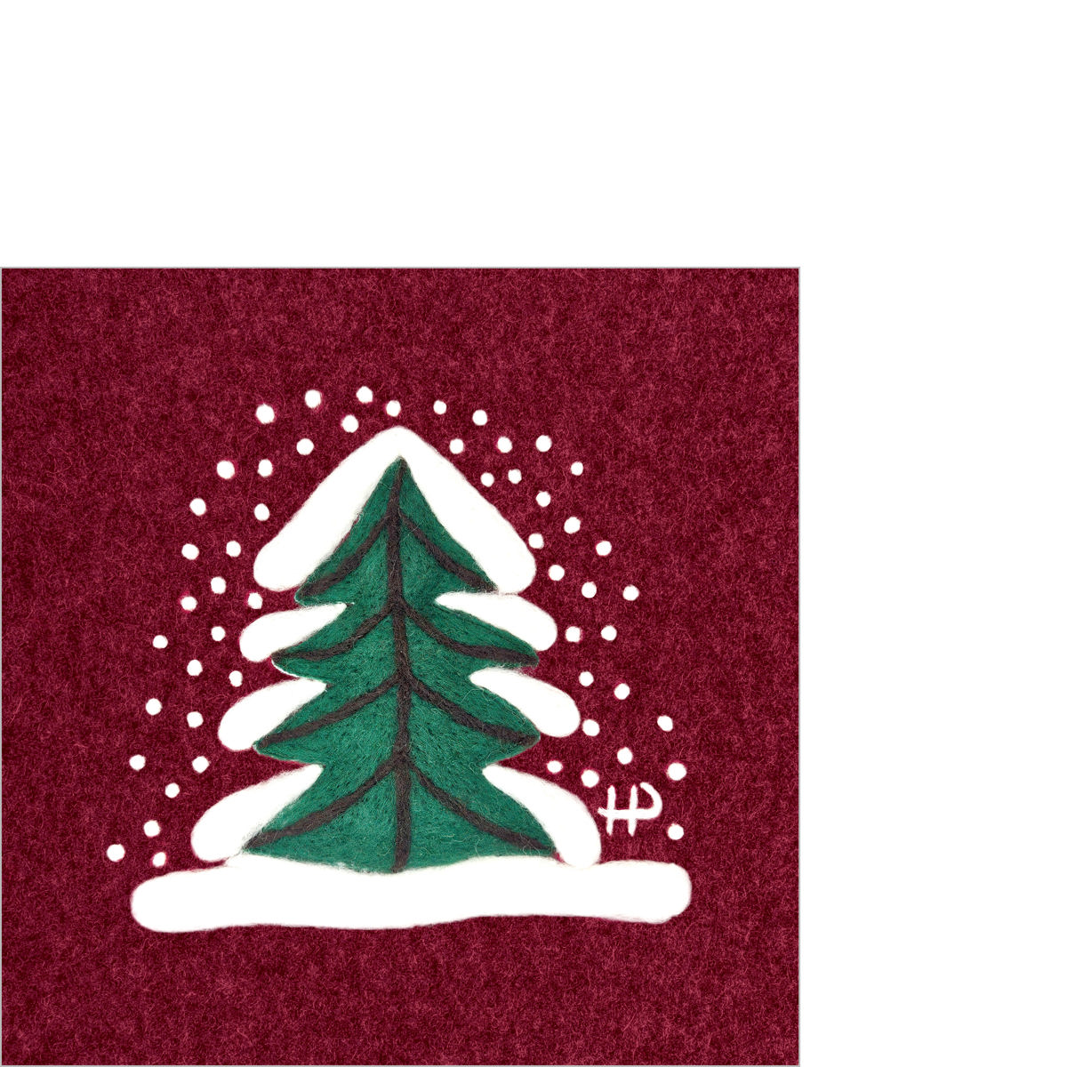 Tanne im Schnee Napkin 25x25 Tanne im Schnee Napkin 25x25