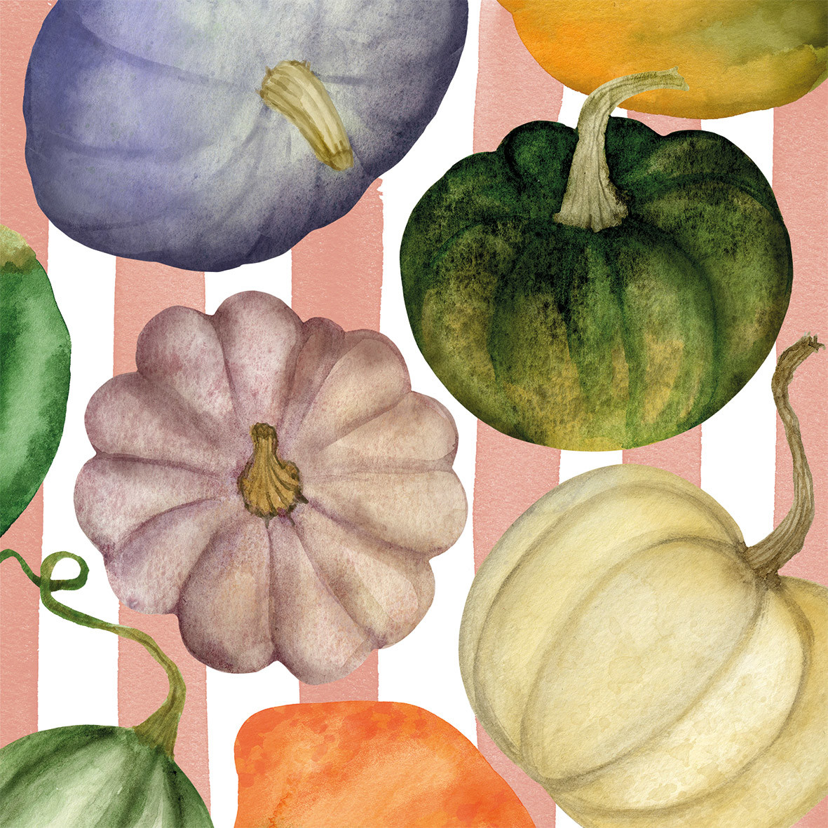 Pumkin & Stripes Napkin 33x33