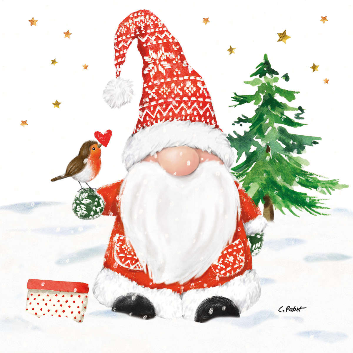 Christmas Buddy Napkin 33x33 Christmas Buddy Napkin 33x33