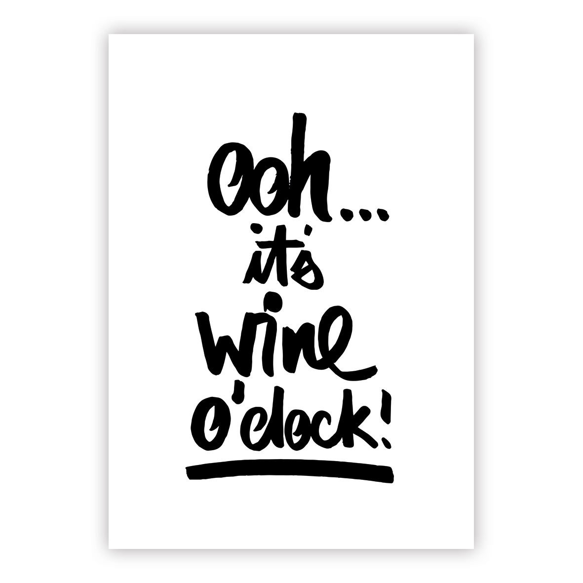 Wine o´clock Postcard Wine o´clock Postcard
