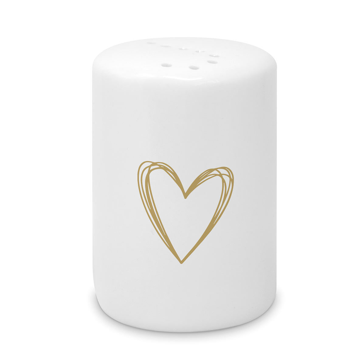 Pure Heart gold Salt Shaker CB Pure Heart gold Salt Shaker CB