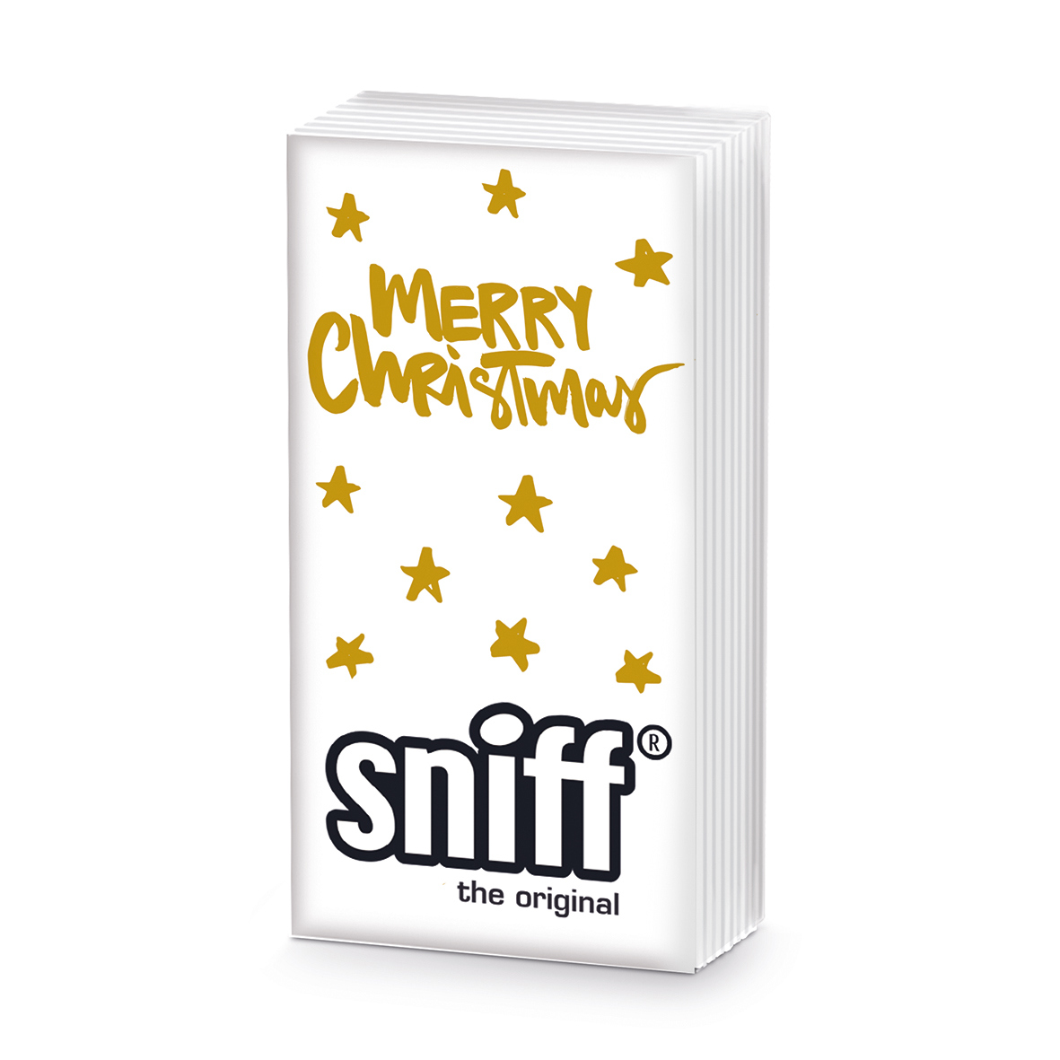 Merry Christmas gold Sniff Tissue