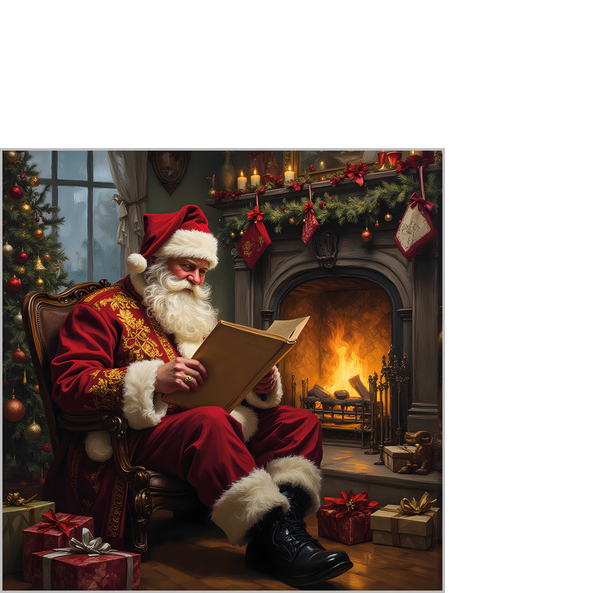 Dear Santa Napkin 25x25