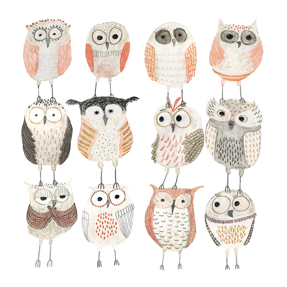 Owls Napkin 33x33