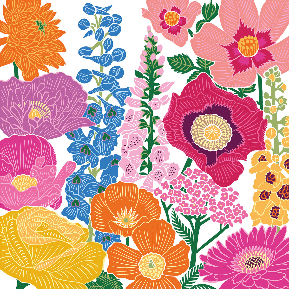 Flower Flash Napkin 25x25