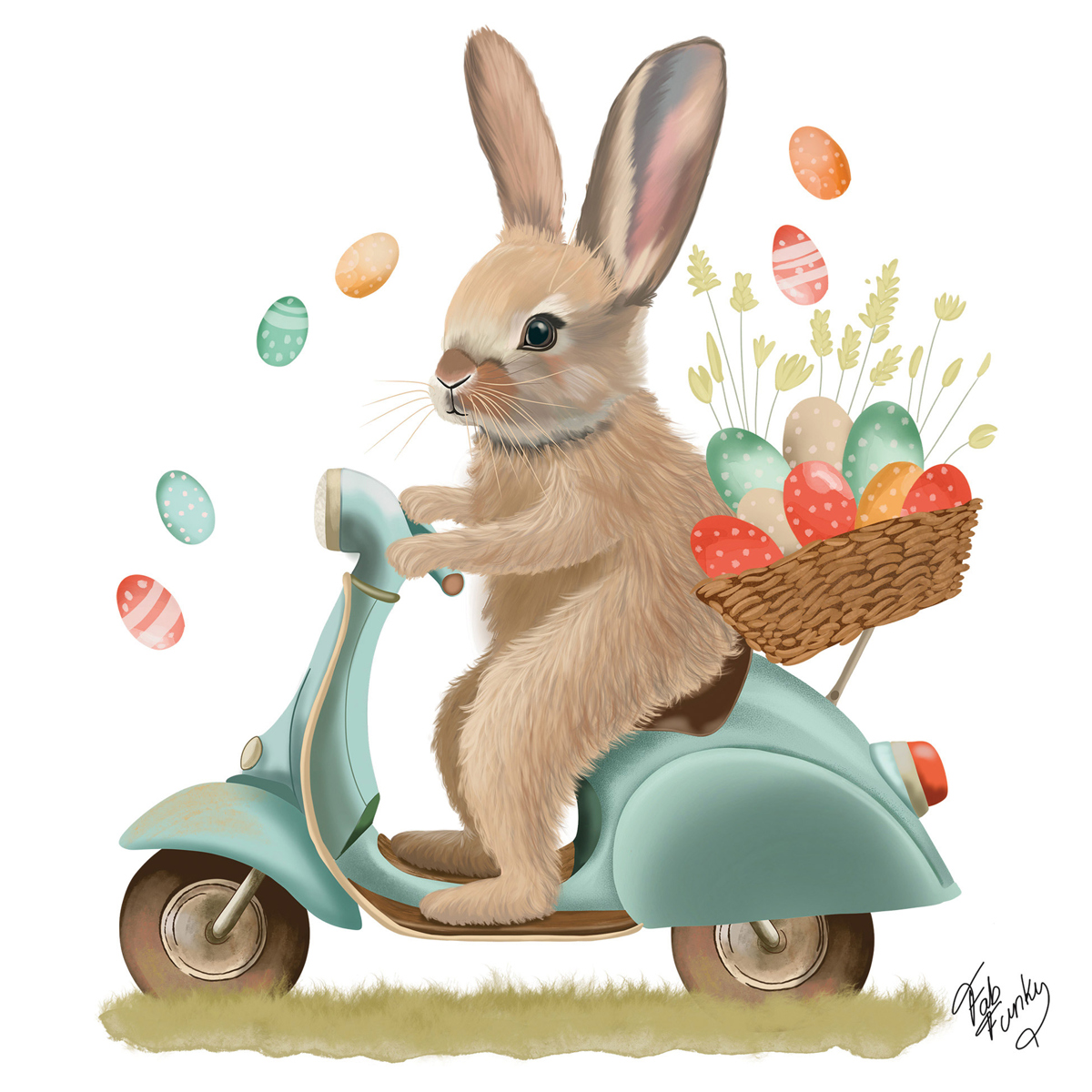 Bunny Dash Napkin 33x33 Bunny Dash Napkin 33x33