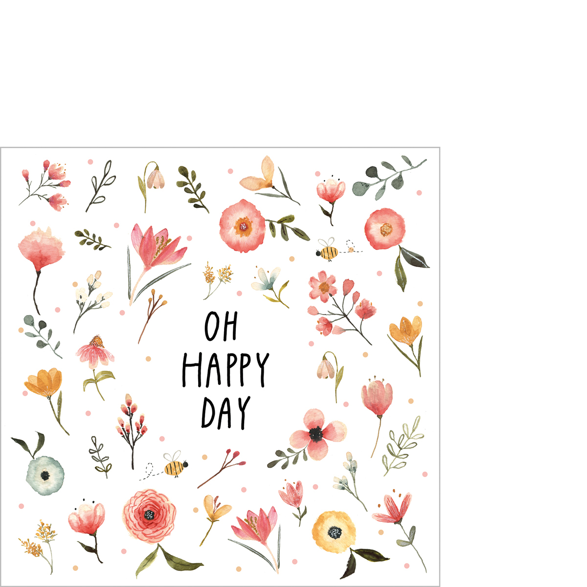 Oh Happy Day  Napkin 25x25 Oh Happy Day  Napkin 25x25