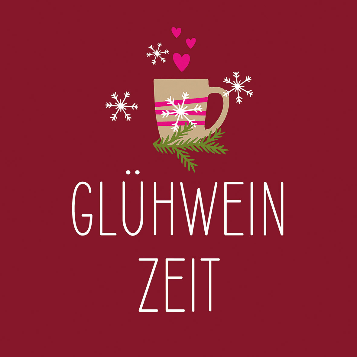Glühweinzeit Napkin 33x33