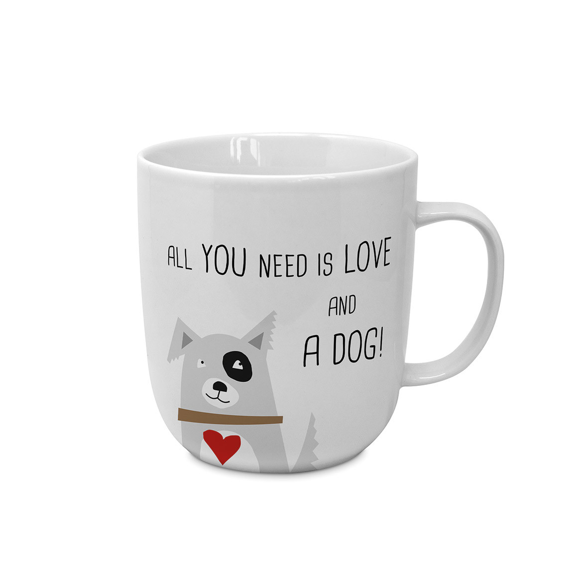 Love and Dog Single Mug