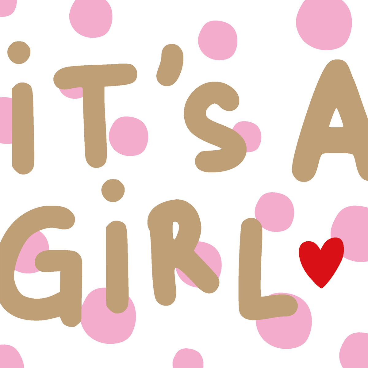 It´s a girl Napkin 33x33
