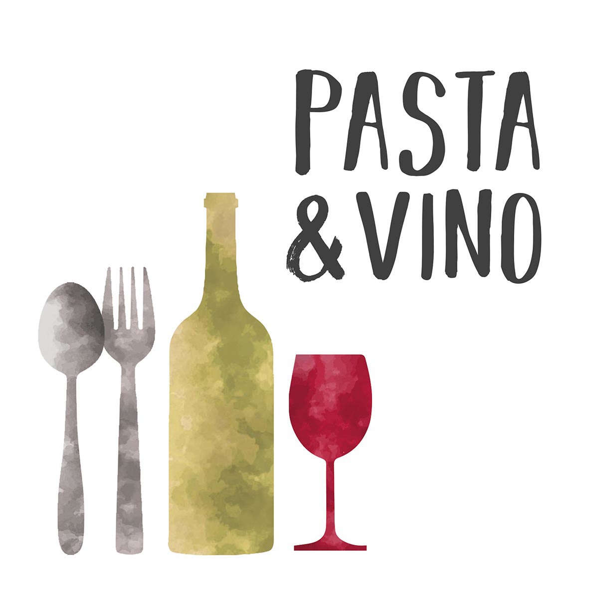Pasta & Vino 33x33 cm