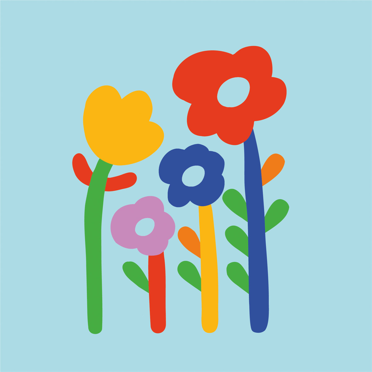 Super Flowers turquoise Napkin 33x33 Super Flowers turquoise Napkin 33x33