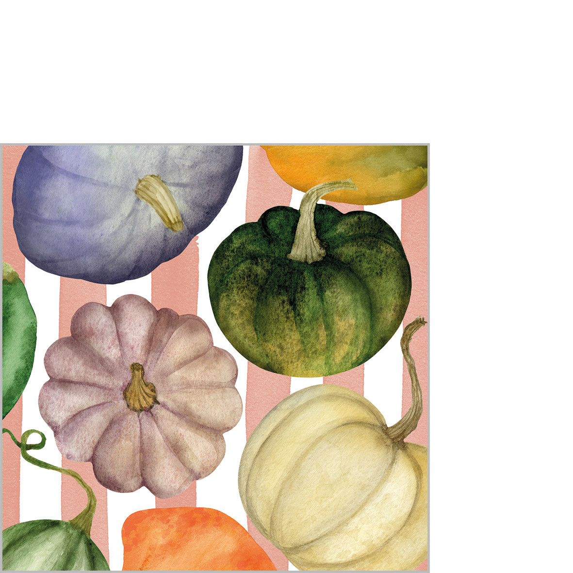 Pumkin & Stripes Napkin 25x25