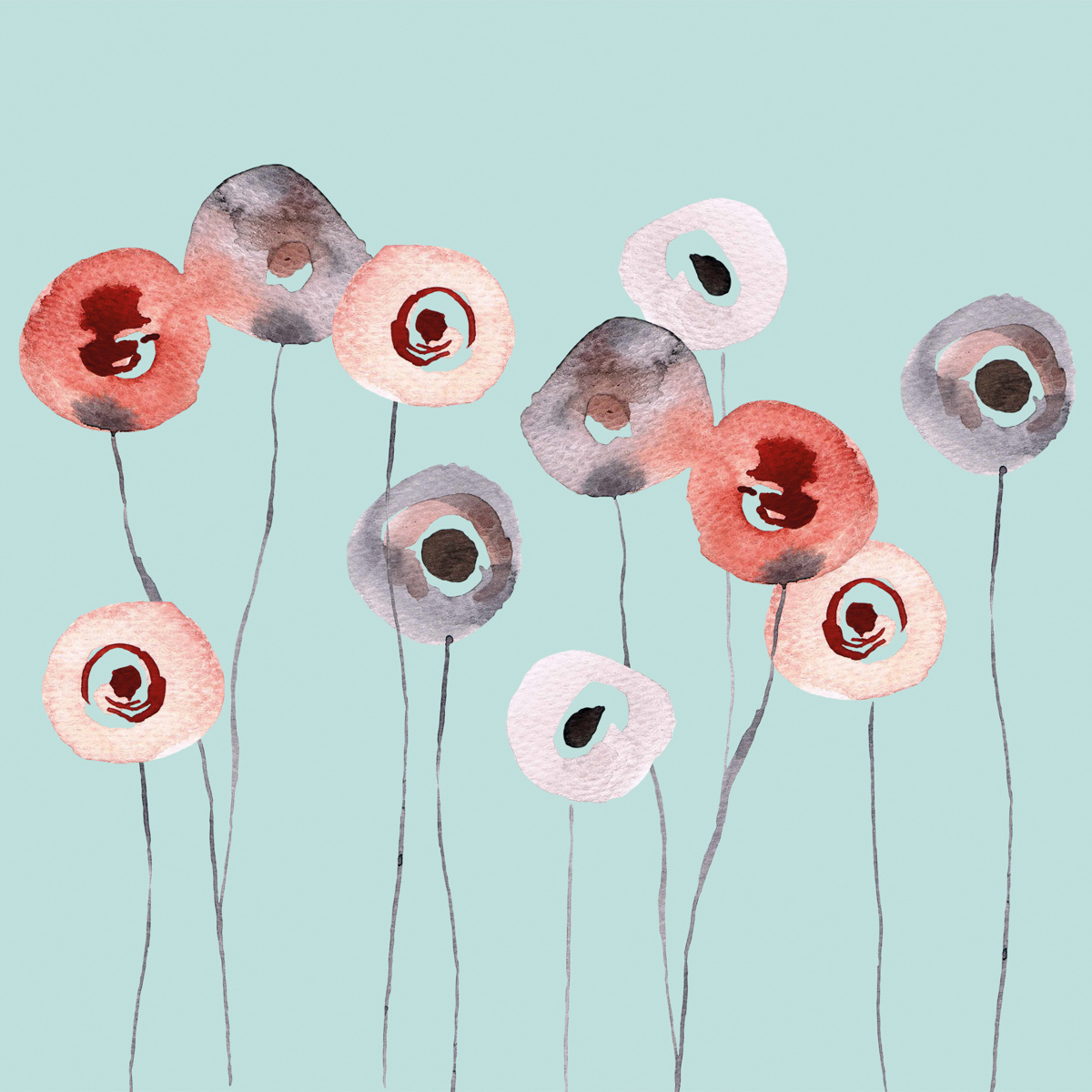 Soft Flowers 33x33 cm Soft Flowers 33x33 cm