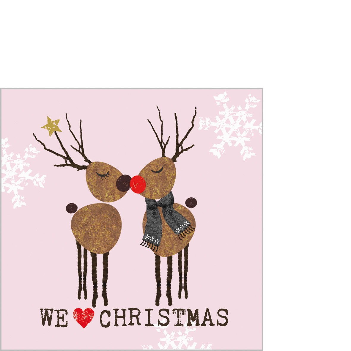 We love Christmas rosé Napkin 25x25