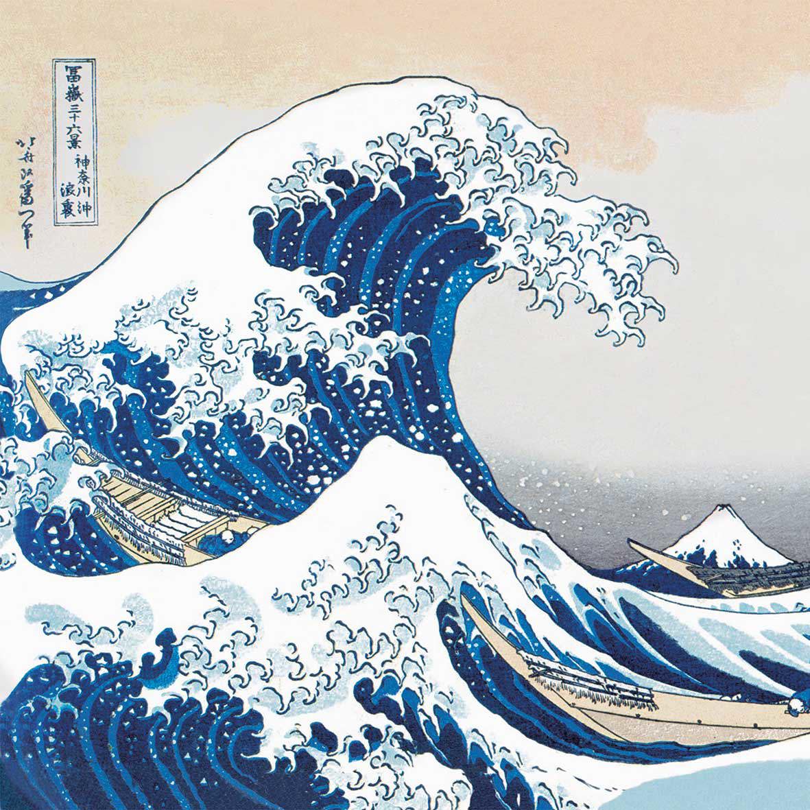 The Great Wave Napkin 25x25 The Great Wave Napkin 25x25