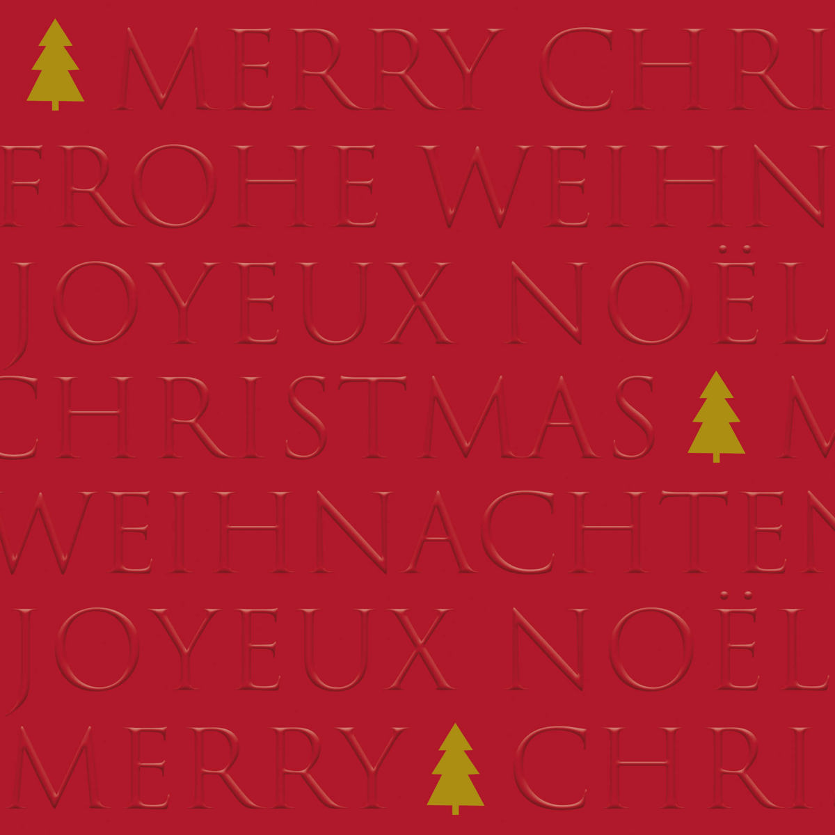 Christmas Letters Tree red Napkin 33x33 relief Christmas Letters Tree red Napkin 33x33 relief