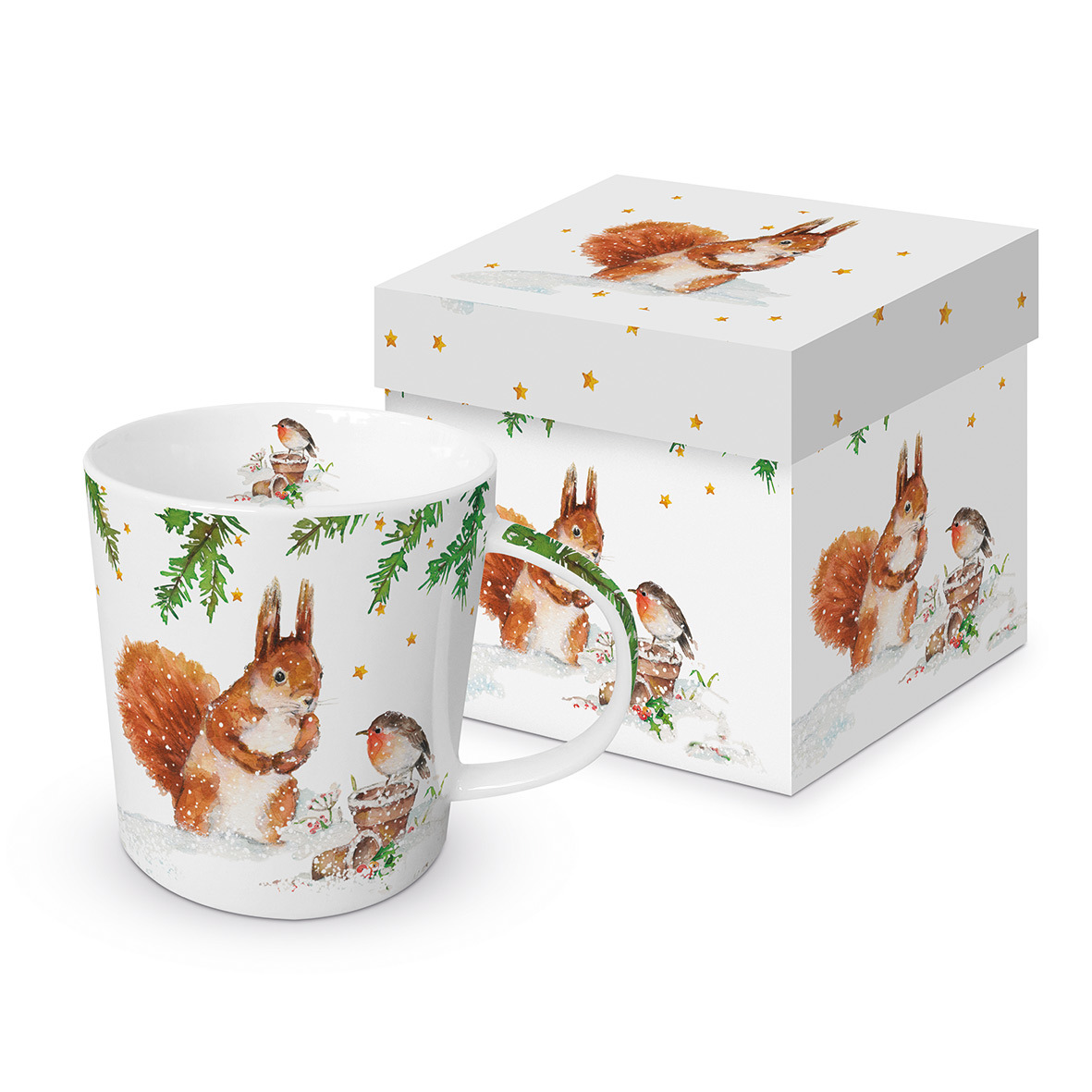 Squirrel & Robin Trend Mug GB Squirrel & Robin Trend Mug GB