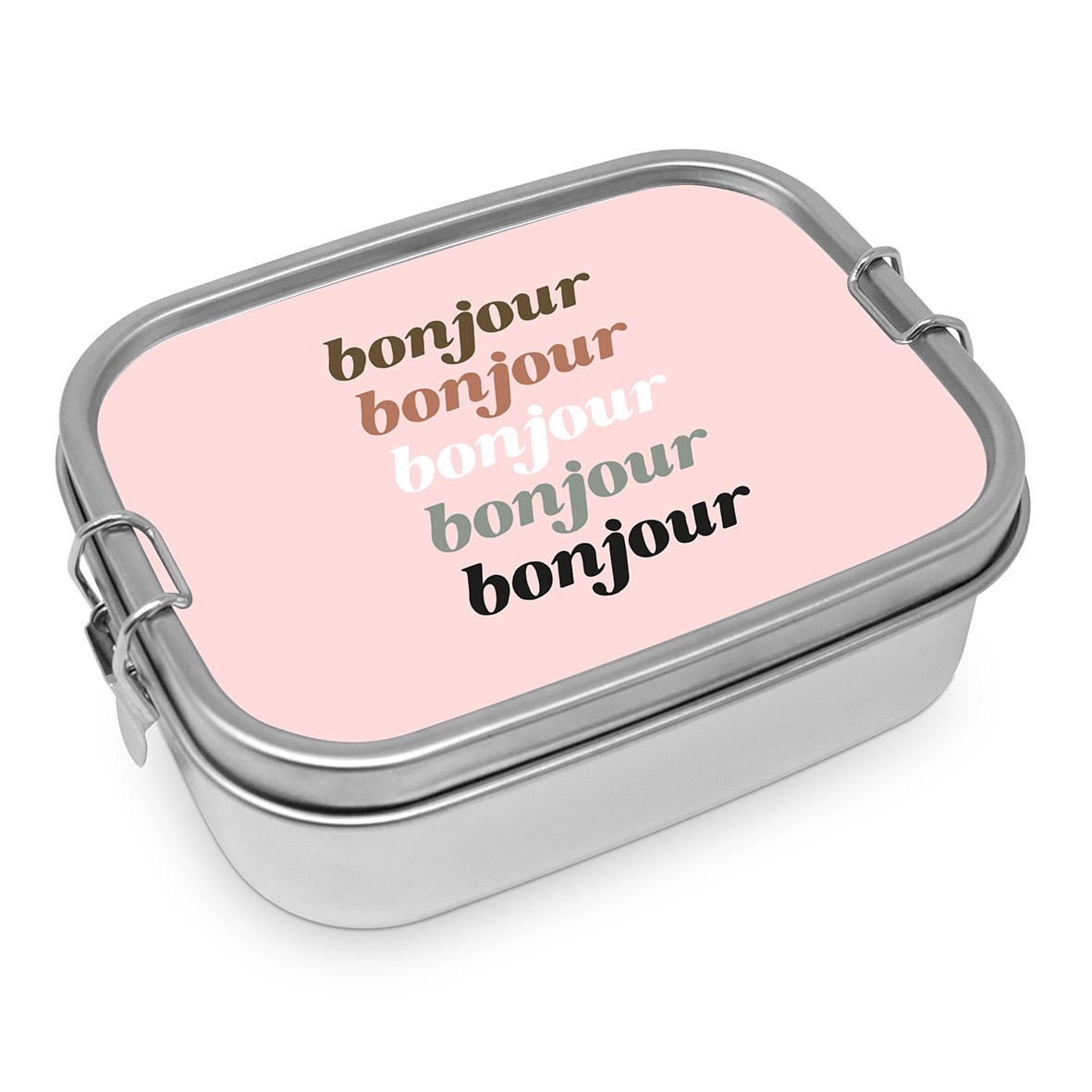 Bonjour Steel Lunch Box Bonjour Steel Lunch Box