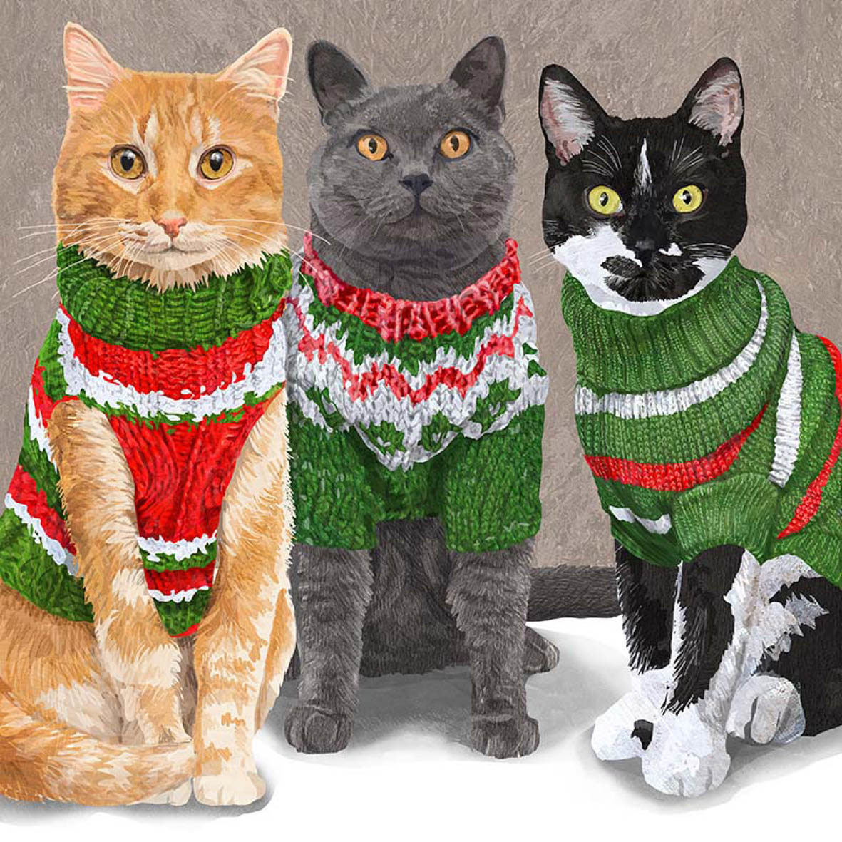 Sweater Cats Napkin 25x25