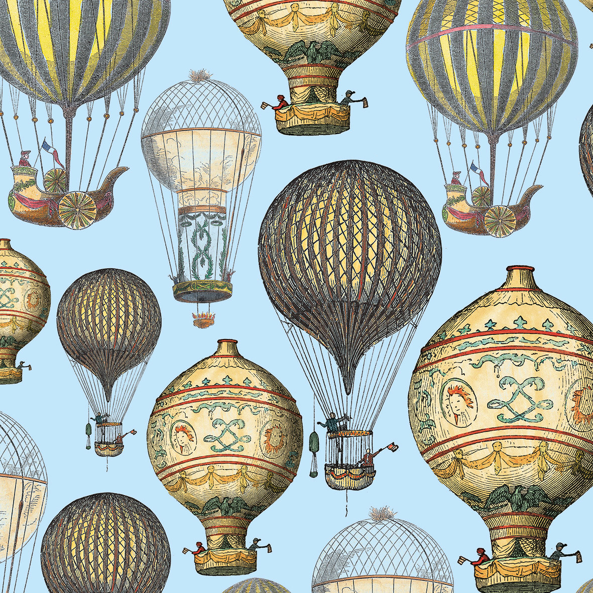 Mongolfiere cielo Napkin 33x33 Mongolfiere cielo Napkin 33x33