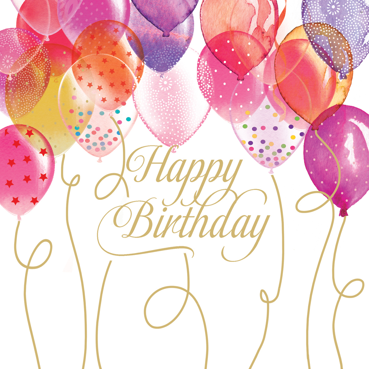 Birthday Balloons 25x25 cm Birthday Balloons 25x25 cm