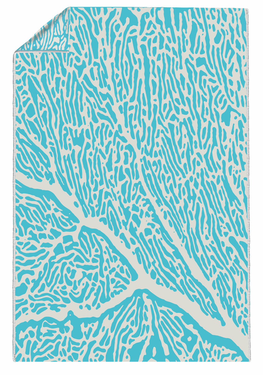 Coralie turquoise Summer Blanket Coralie turquoise Summer Blanket