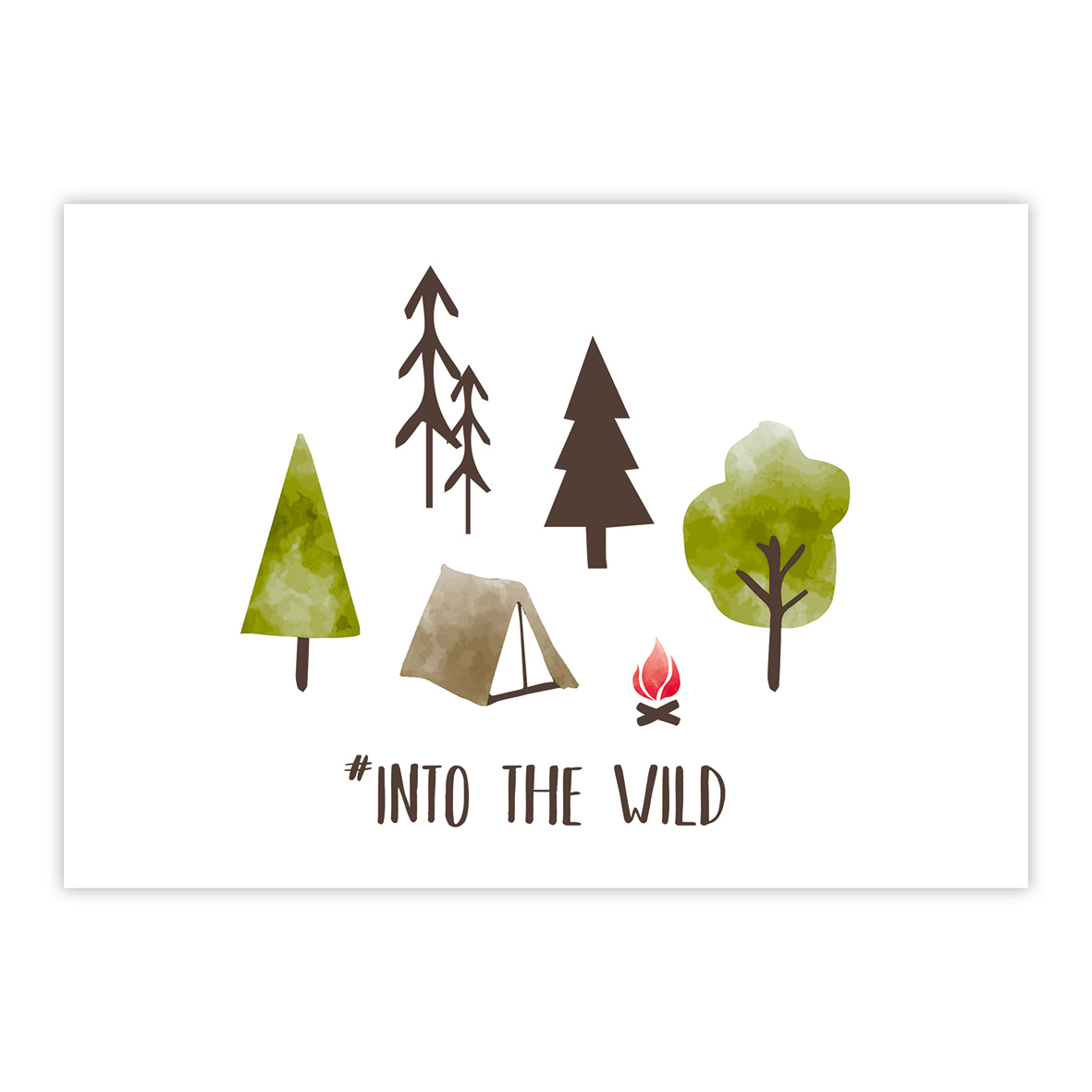 Into the wild Postcard