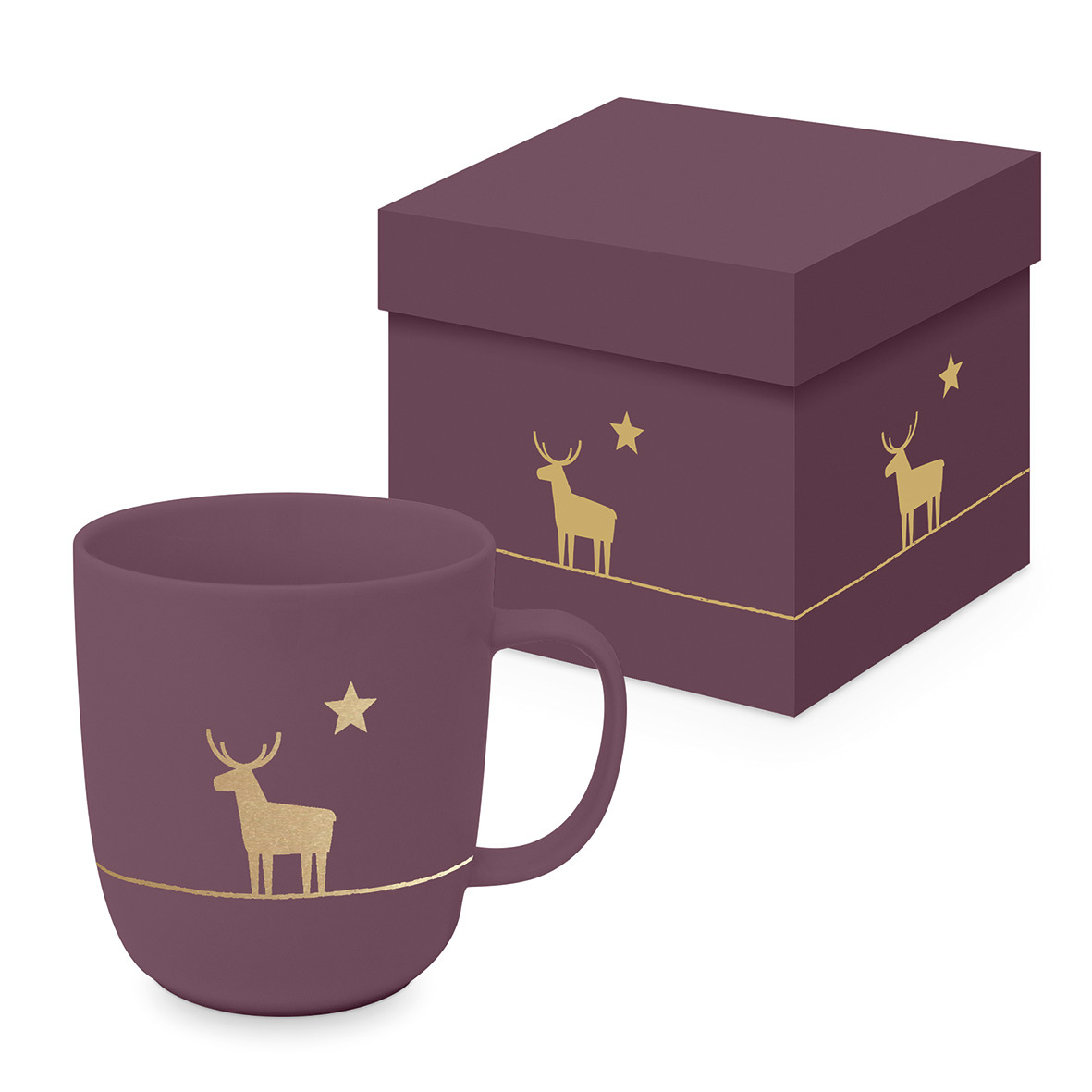 Pure Deer mauve Matte Mug GB Pure Deer mauve Matte Mug GB