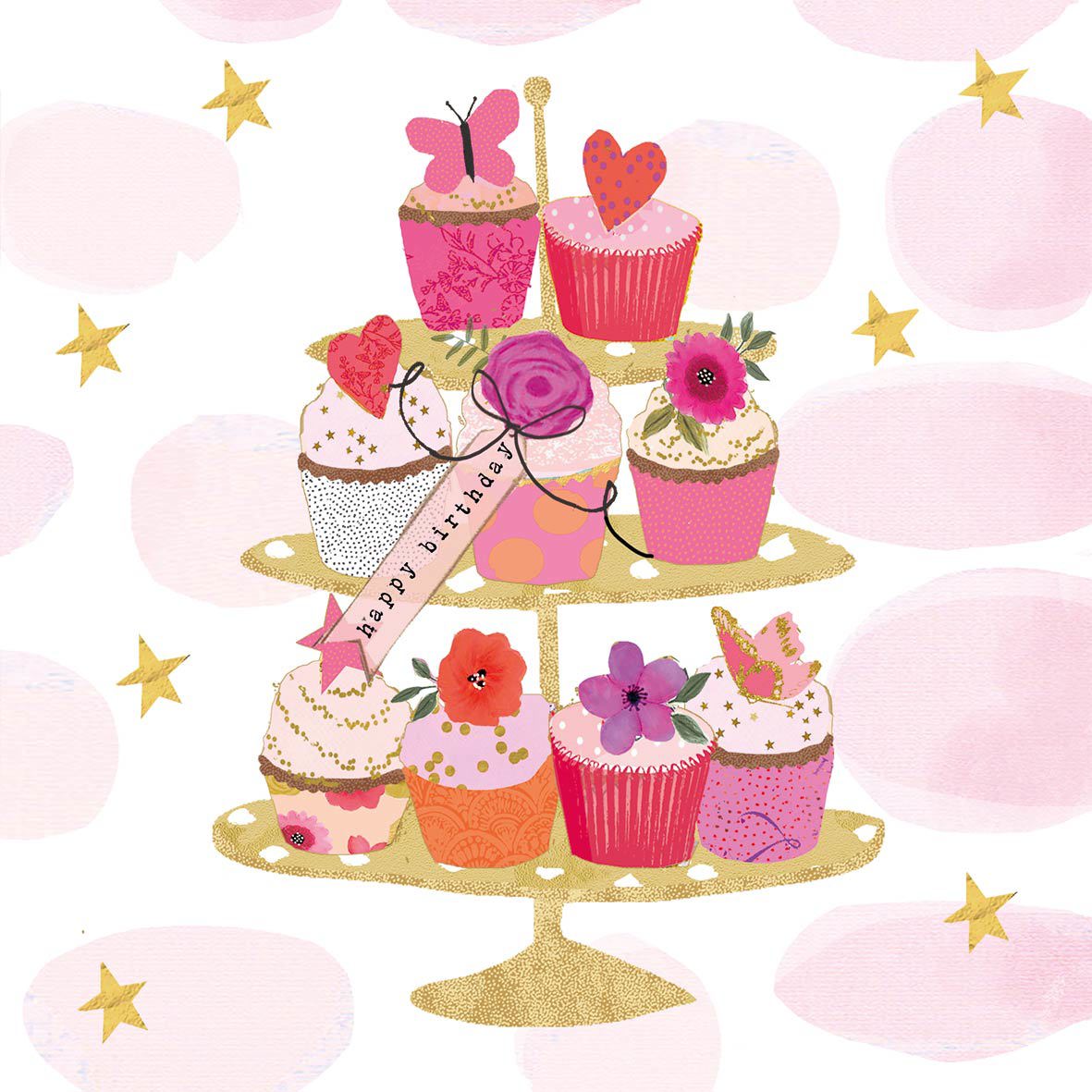 Happy Cupcakes Napkin 25x25