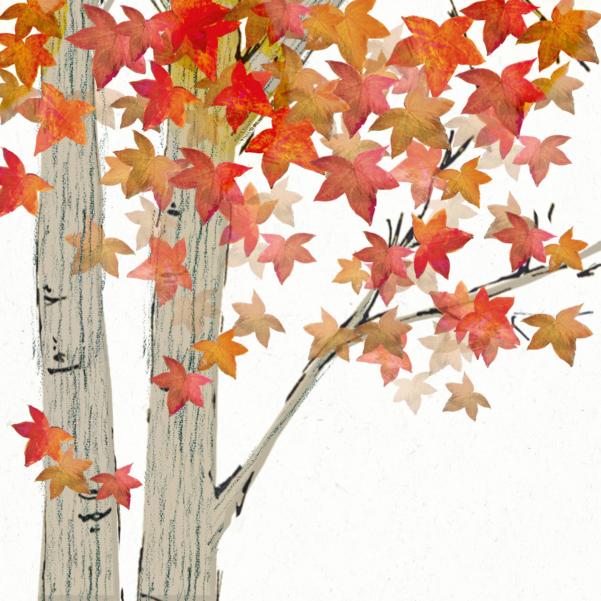 Leaves are falling Napkin 33x33 Leaves are falling Napkin 33x33