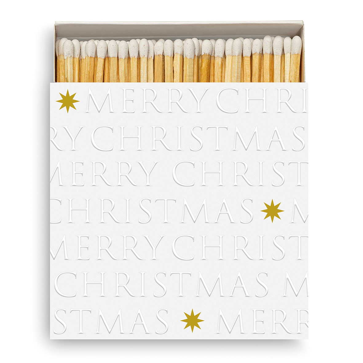 Christmas embossed pearl Matches Christmas embossed pearl Matches