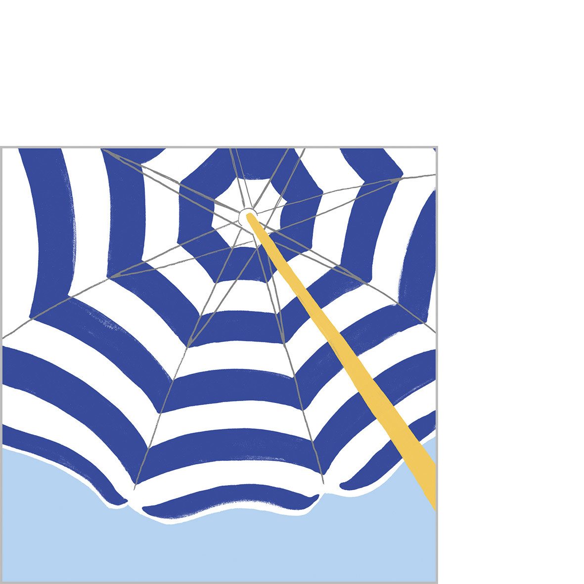 Beach Umbrella blue Napkin 25x25