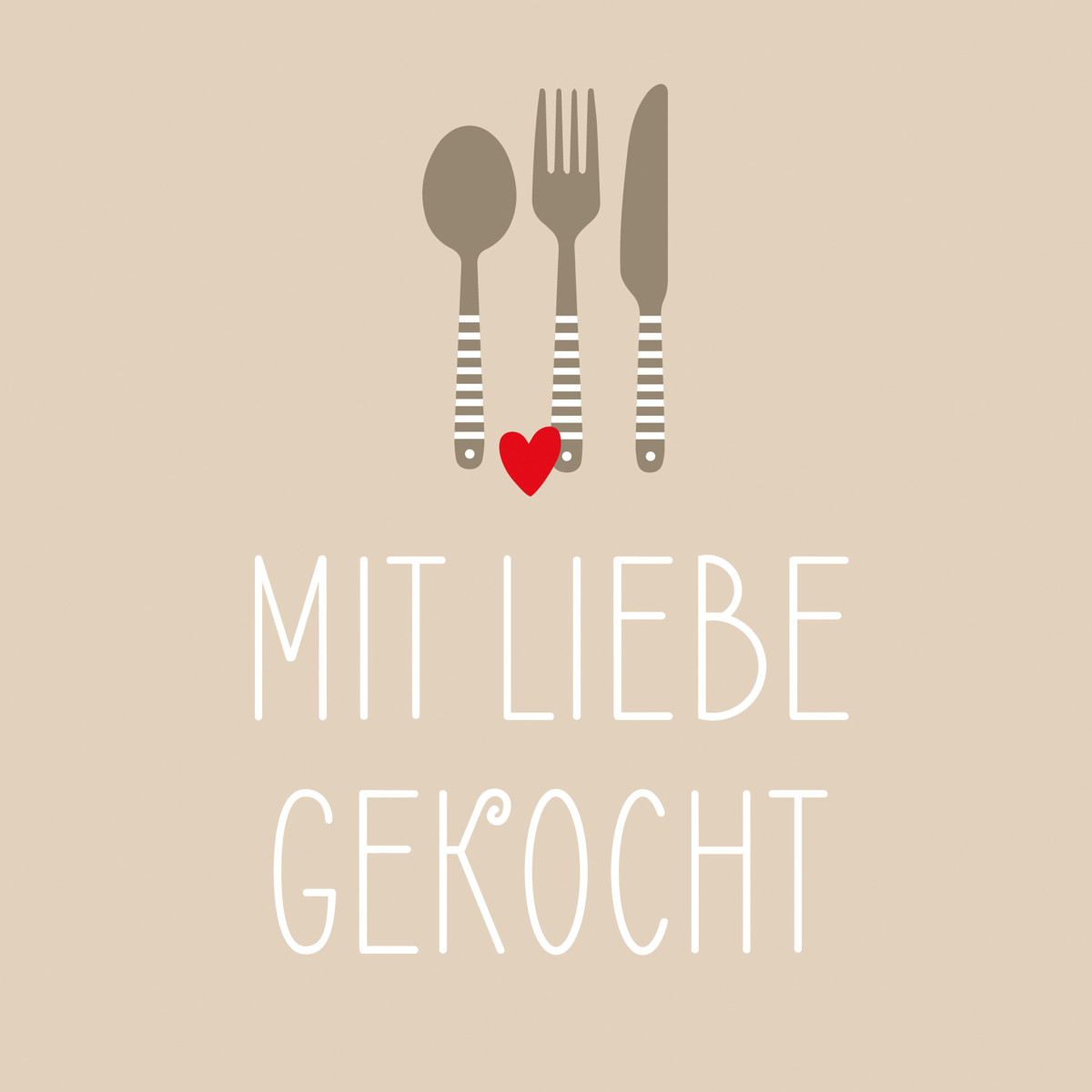 Mit Liebe Gekocht Napkin 33x33