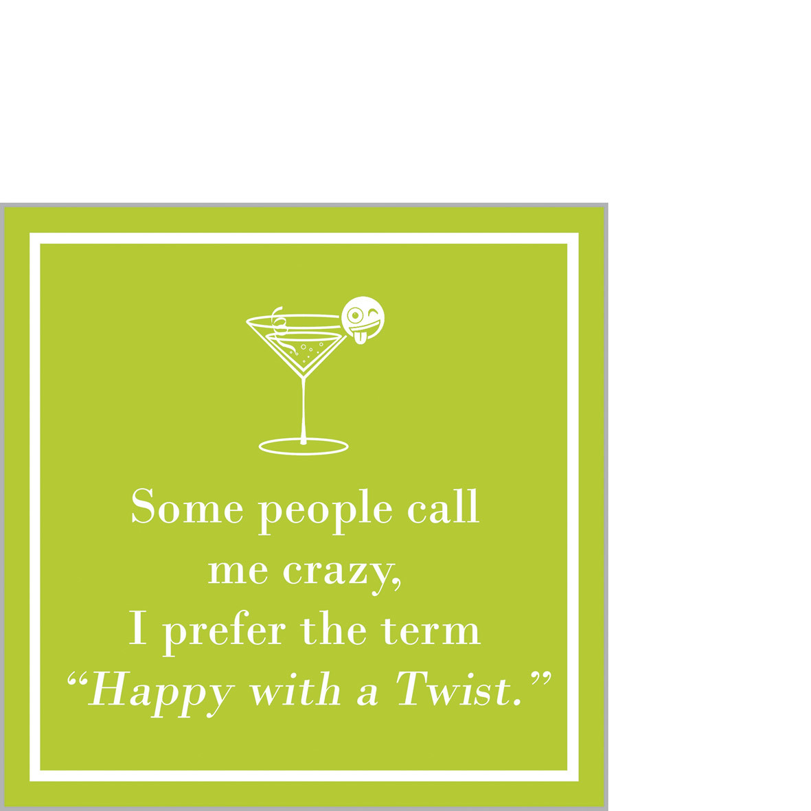 Happy twist lime Napkin 25x25